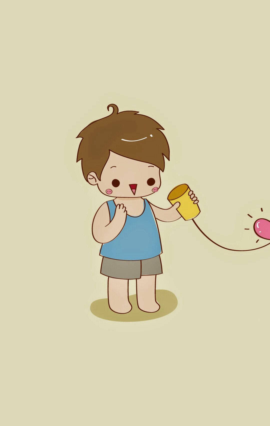 cute couple matching, left telephone cup, blue tank top, HD Phone Wallpaper