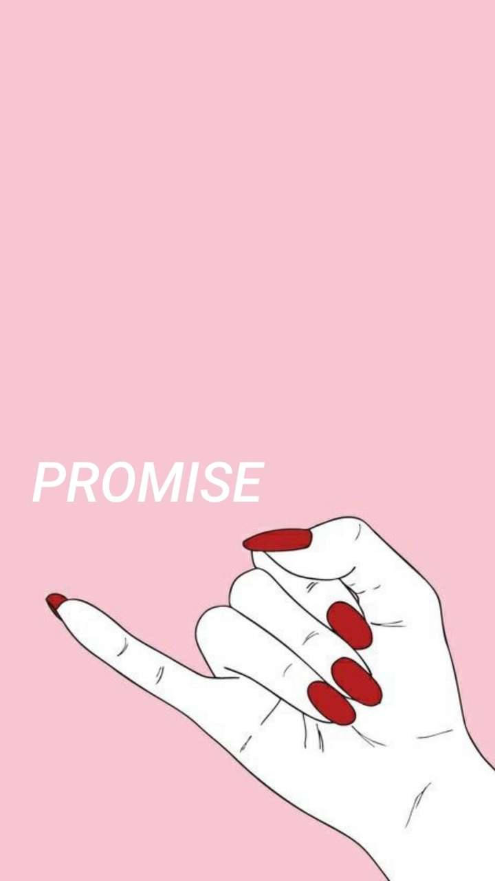 cute couple matching, right hand pinky promise, red nails, HD Phone Wallpaper