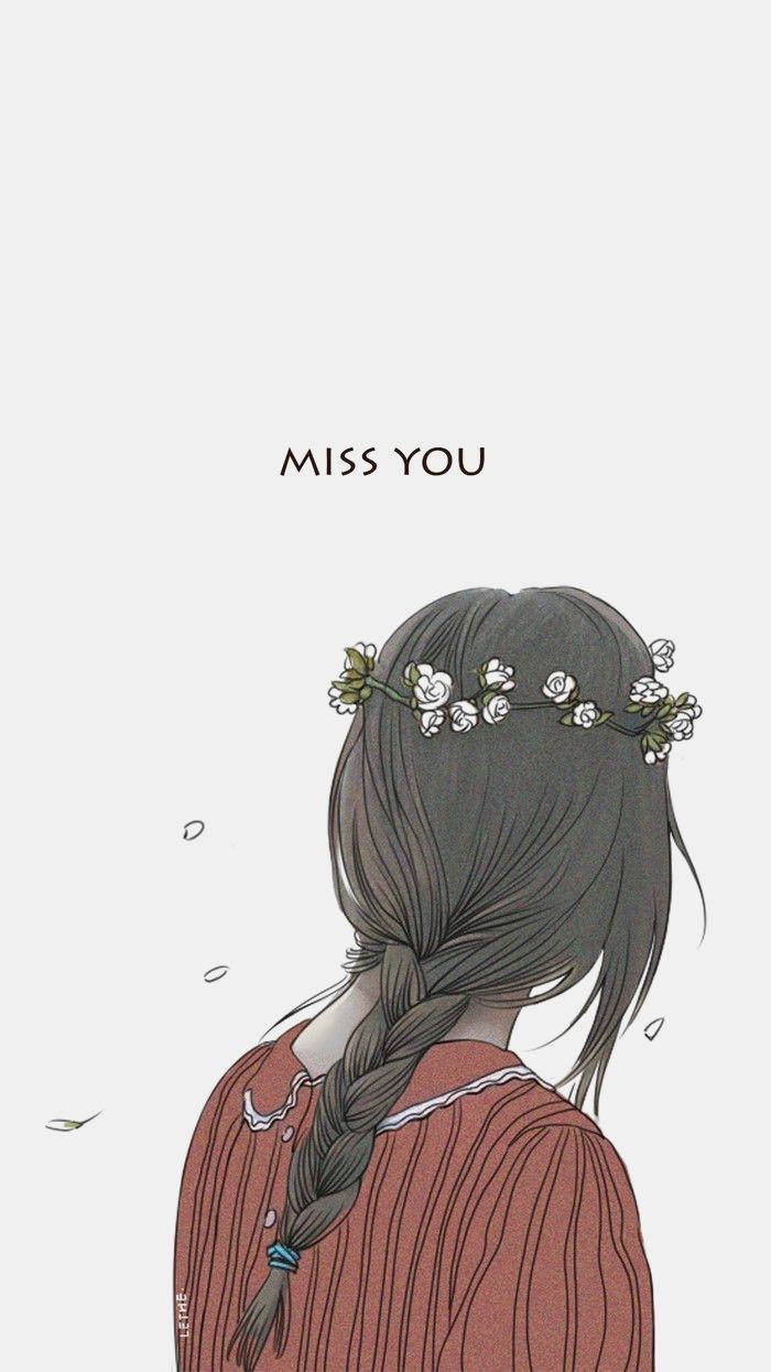 Cute Couple Matching, dark braided hair, white flowers, SD Phone Wallpaper