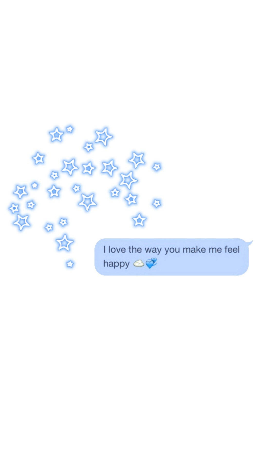 Cute Couple Matching, blue text message, light blue chat bubble, Full HD Phone Wallpaper