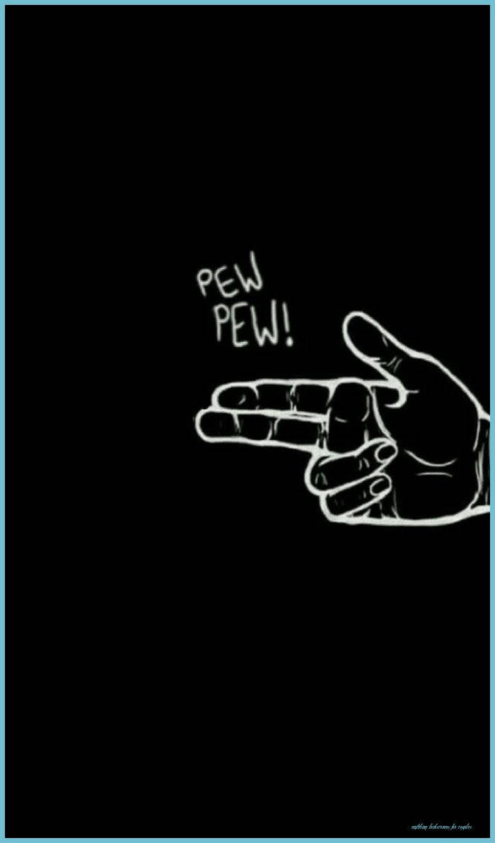 Cute Couple Matching, white line drawing, shooting gesture, SD Phone Wallpaper