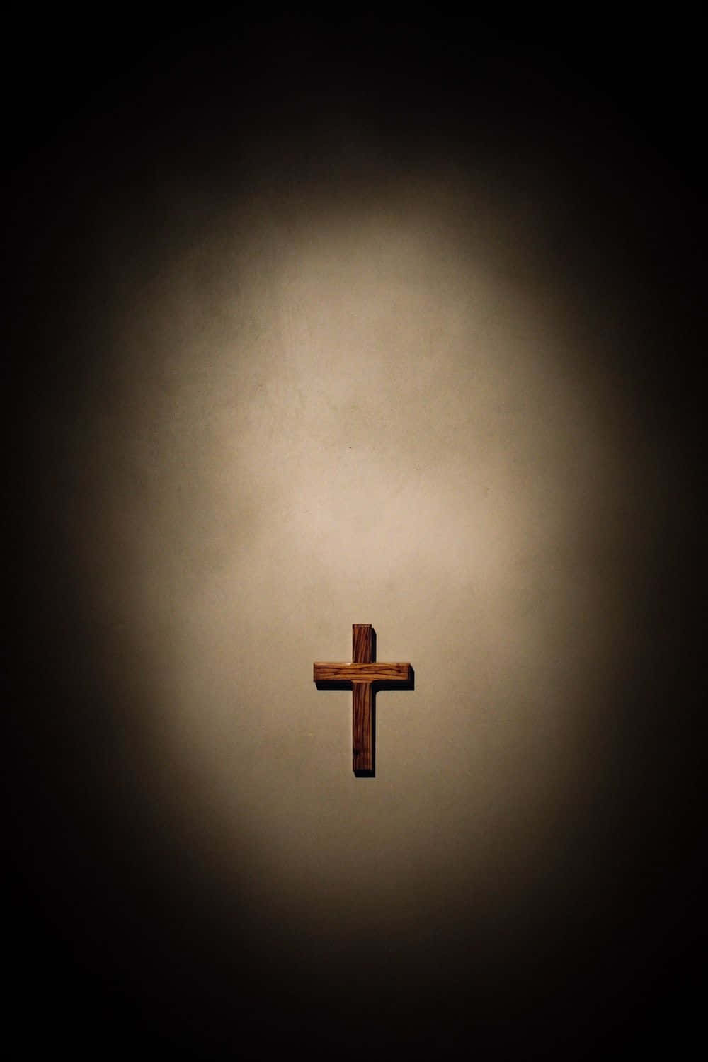 Cute Cross, wooden cross, spotlight, HD Phone Wallpaper