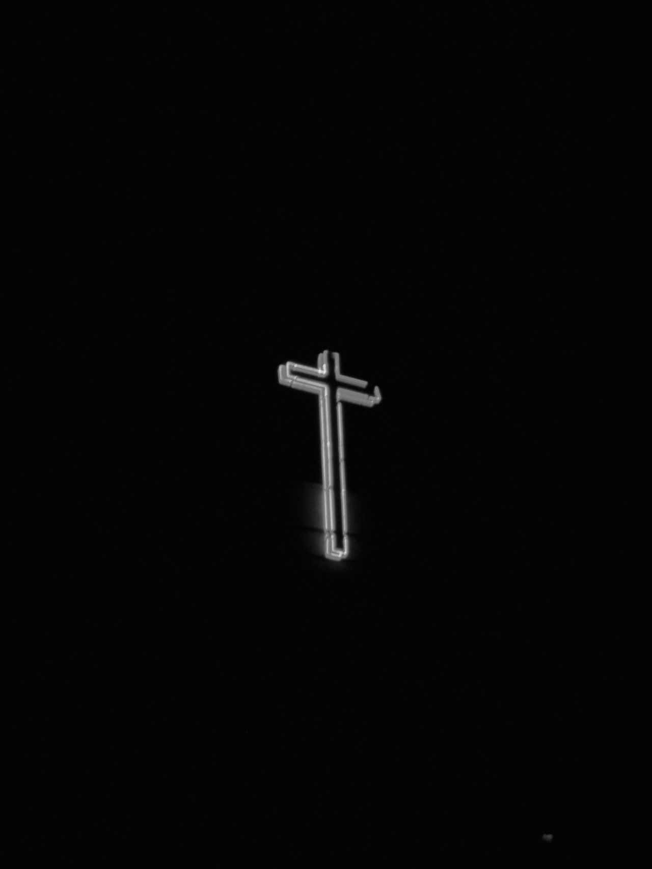 cute cross, neon cross, pink cross, HD Phone Wallpaper