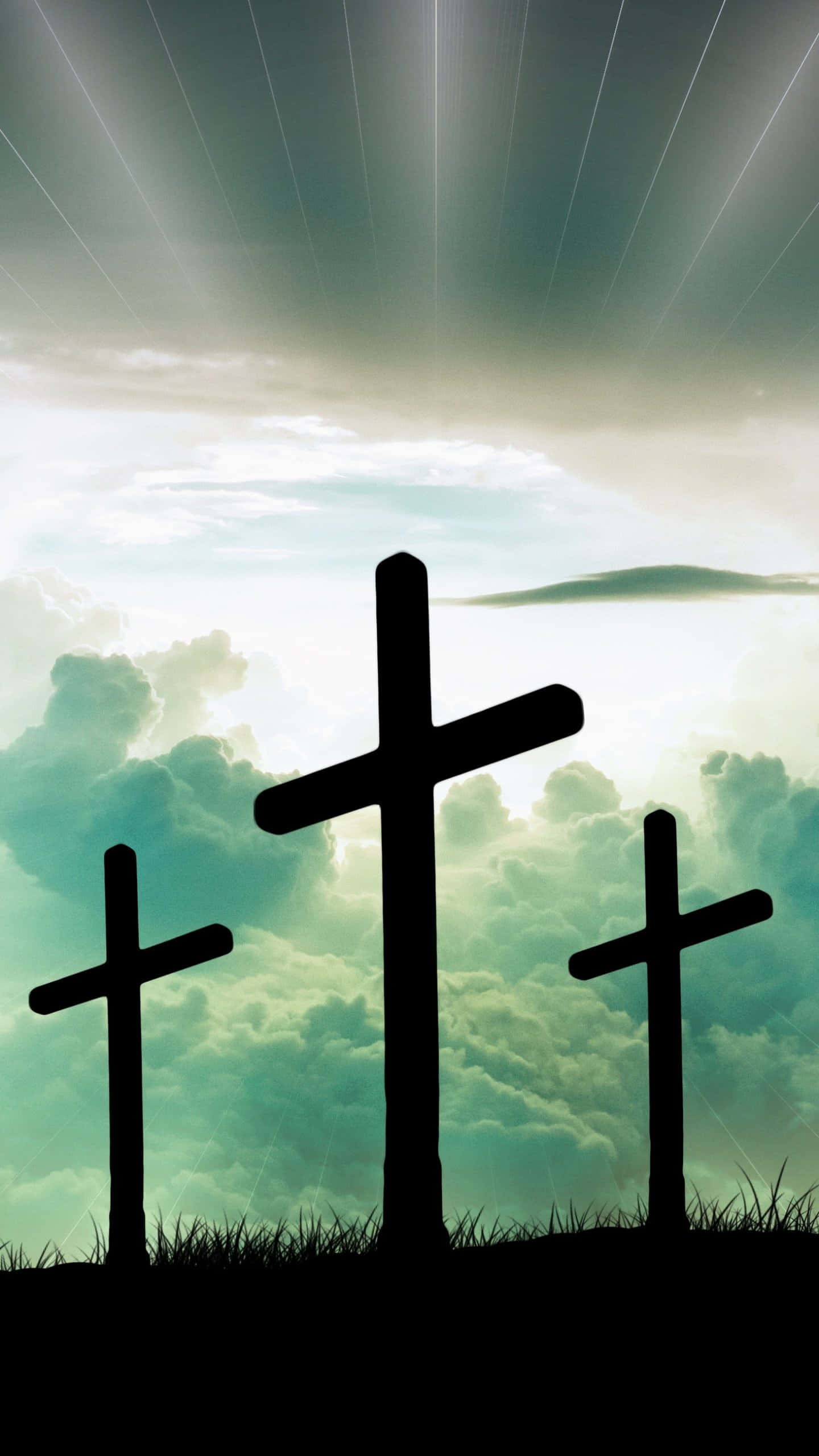 Cute Cross, 1440 x 2560, dark crosses, 2K Phone Wallpaper