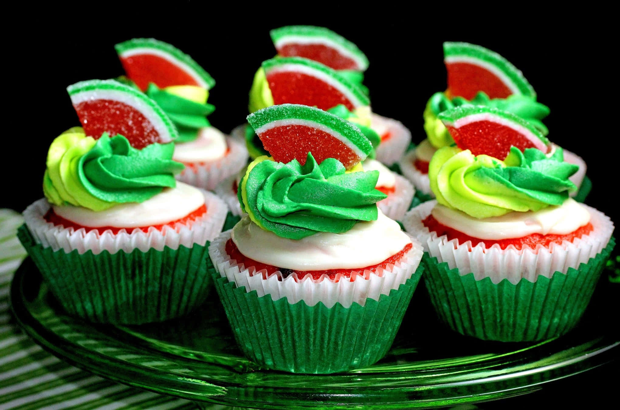 Cute Cupcake, 2040 x 1350, watermelon-themed cupcakes, Full HD Desktop Wallpaper