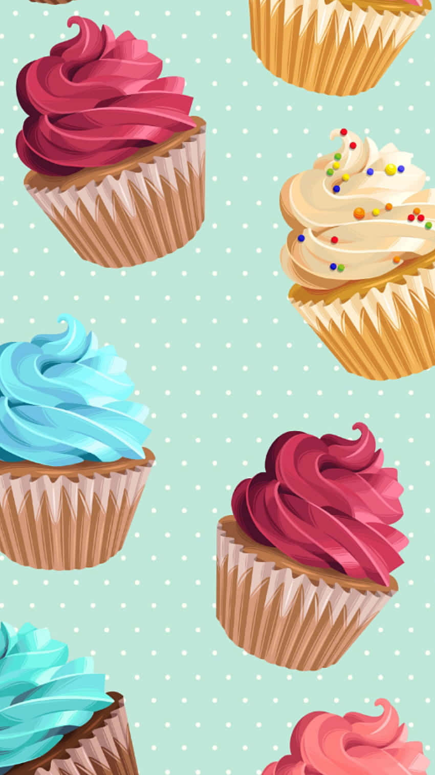 cute cupcake, wooden background, heart topping, HD Phone Wallpaper