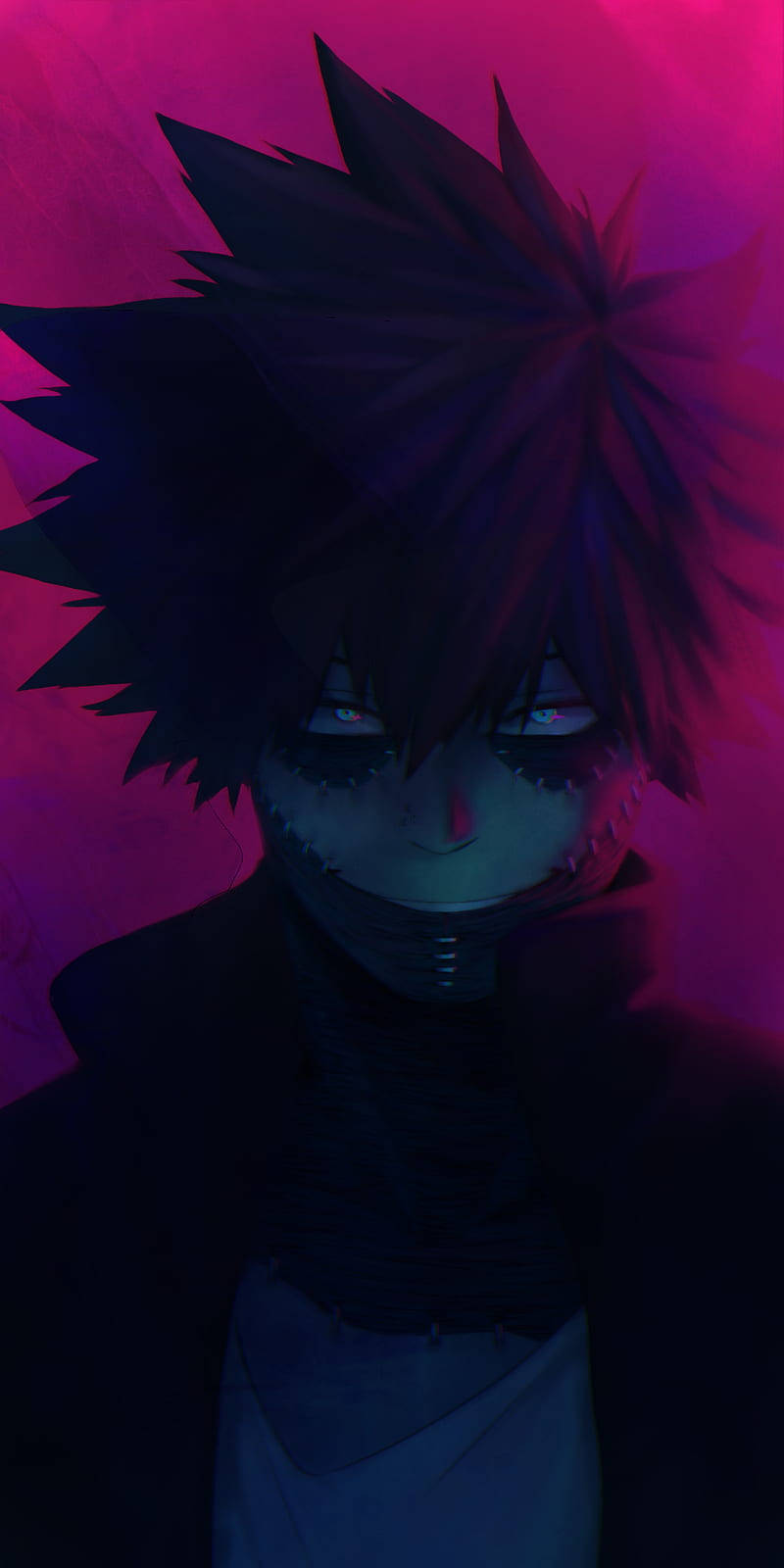 Cute Dabi, magenta, purple gradient, HD Phone Wallpaper