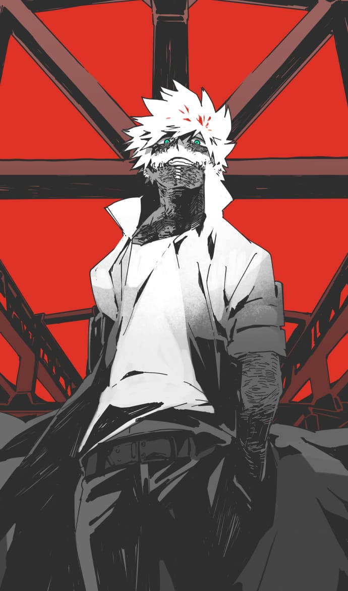 Cute Dabi, red, spiky-haired, SD Phone Wallpaper