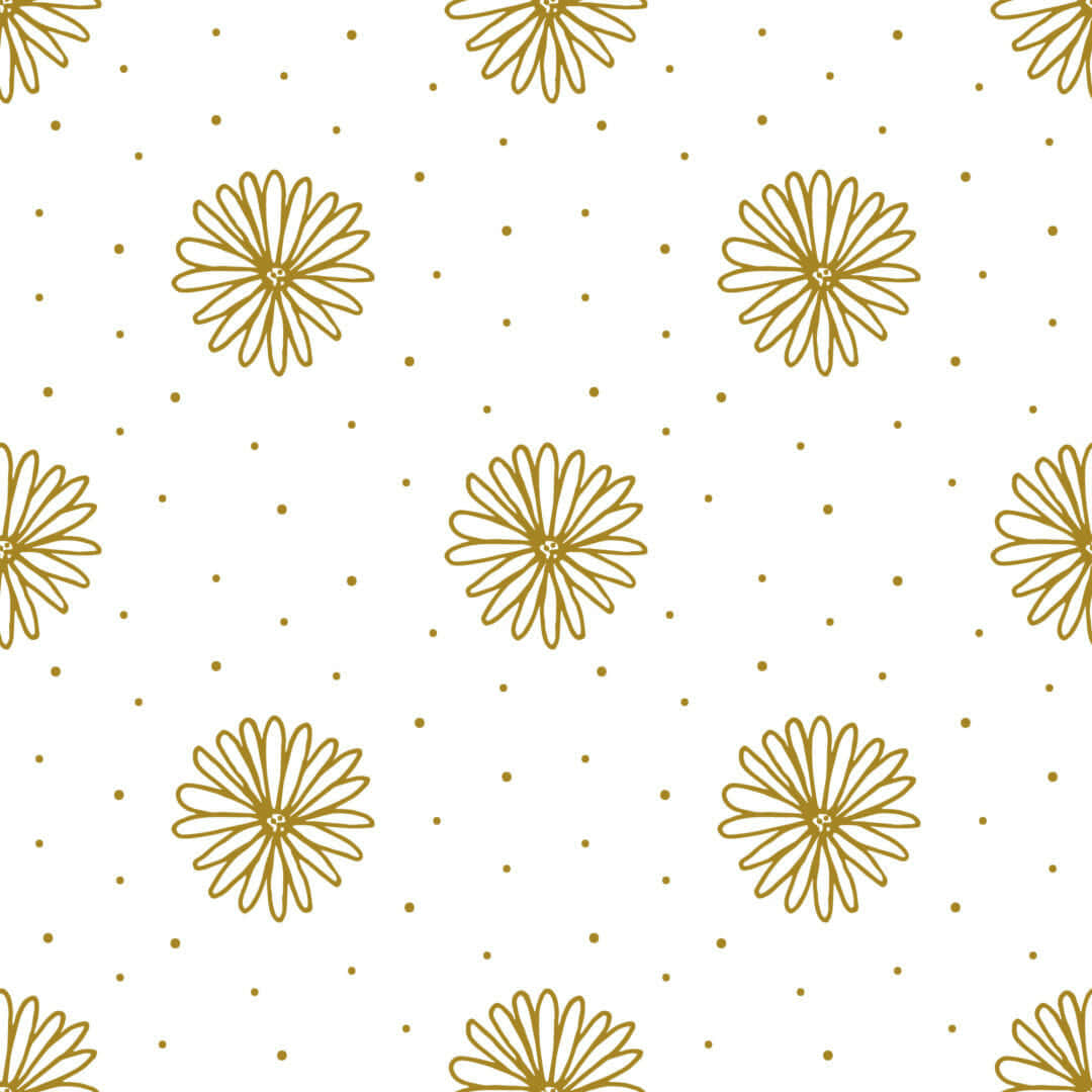 Cute Daisy, golden yellow, daisy outlines, SD Desktop Wallpaper