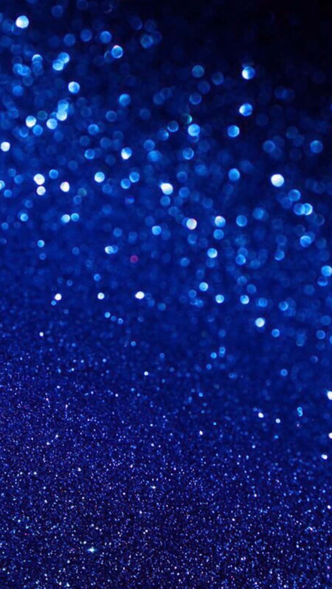 cute dark blue, dark blue puppy, blue glitter particles, Full HD Phone Wallpaper