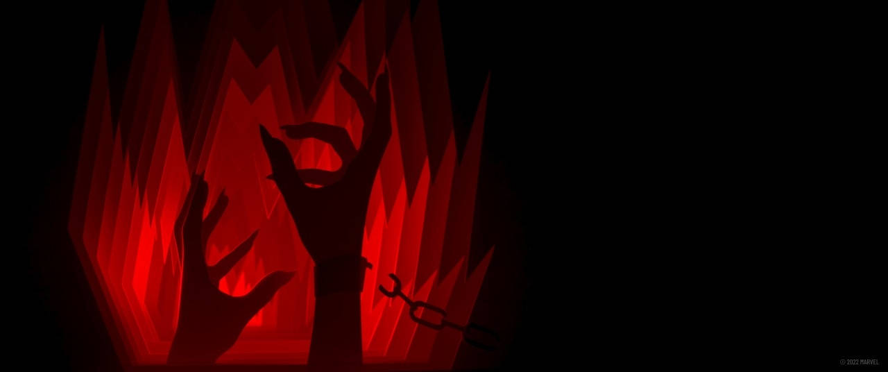 Cute Dark Red, chained hands, jagged red flames, HD Desktop Wallpaper