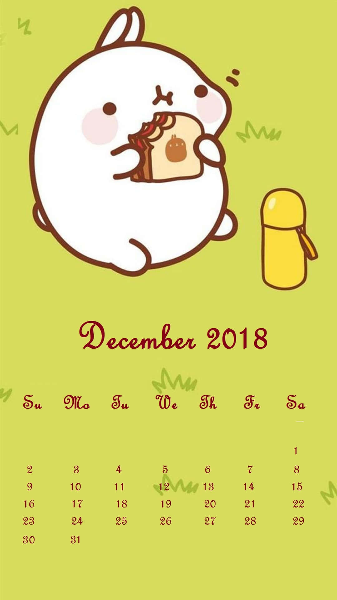 cute december, white bunny, blush cheeks, Full HD Phone Wallpaper