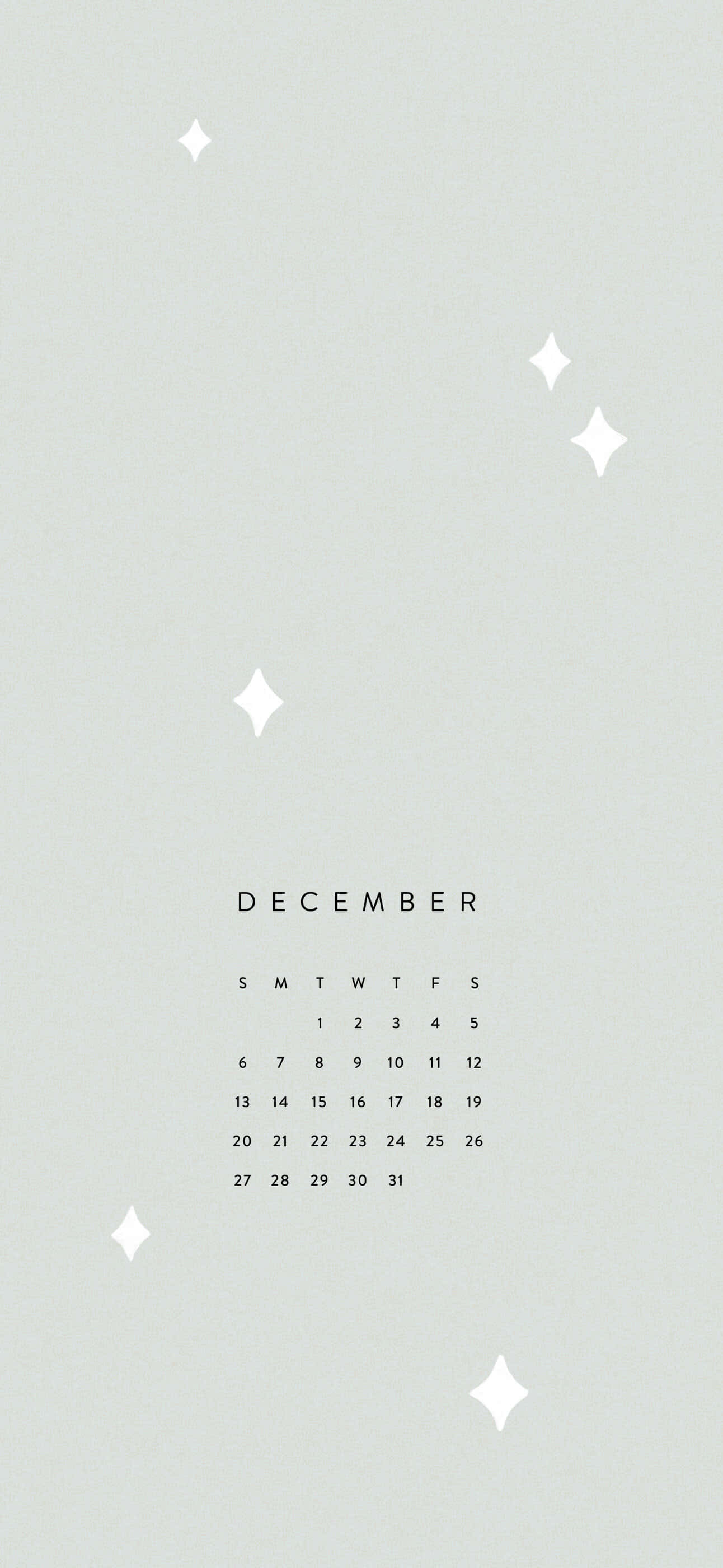 white calendar, stars, white diamond accents, 2K Phone Wallpaper