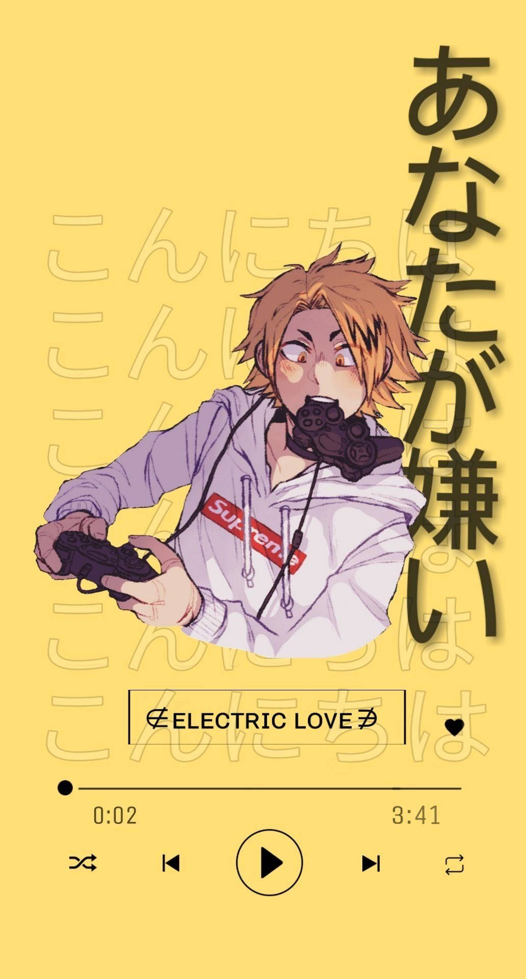 Cute Denki, anime boy, messy hair, Full HD Phone Wallpaper