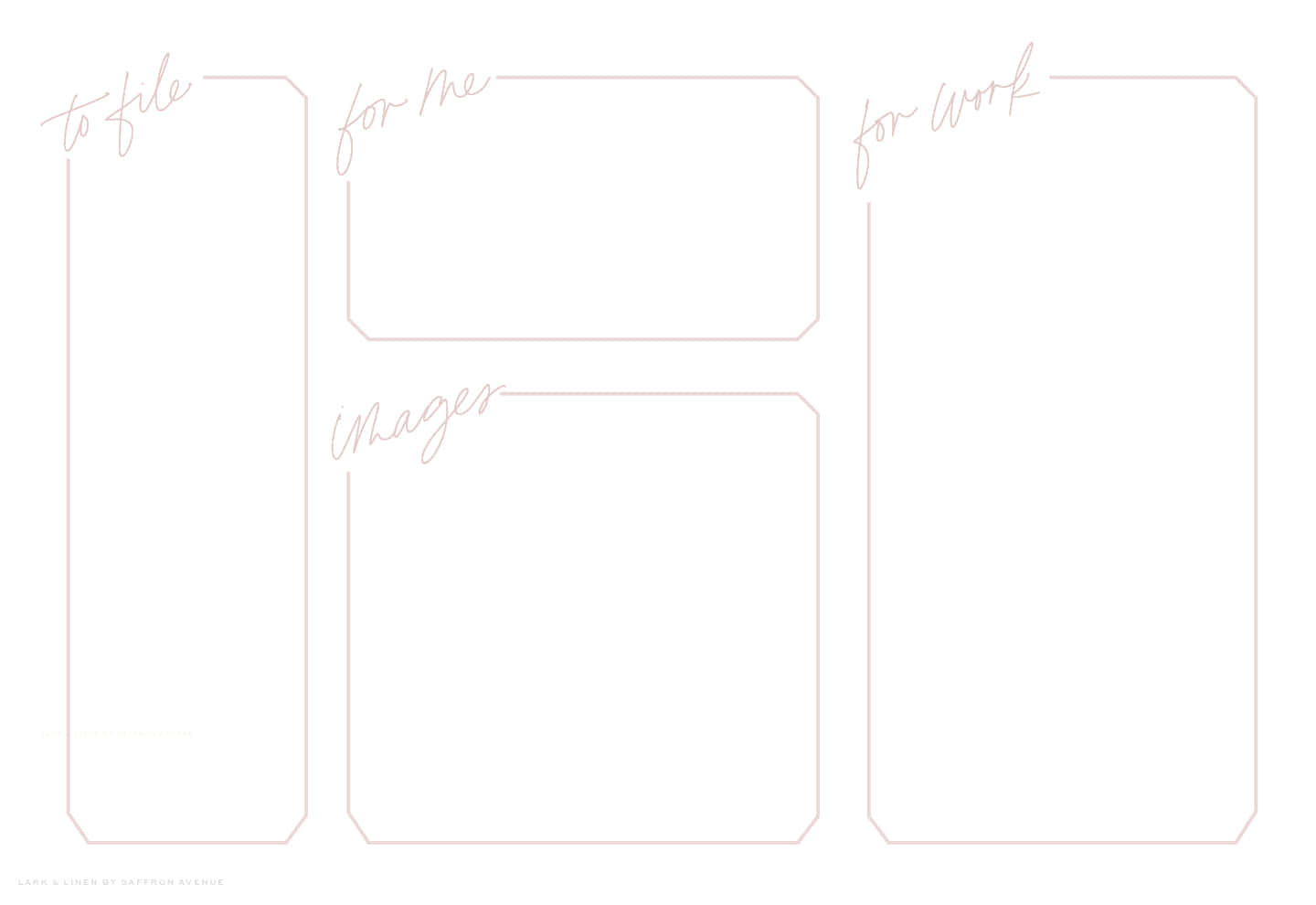 Cute Desktop Organizer, blank stationery, soft pink script, HD Desktop Wallpaper