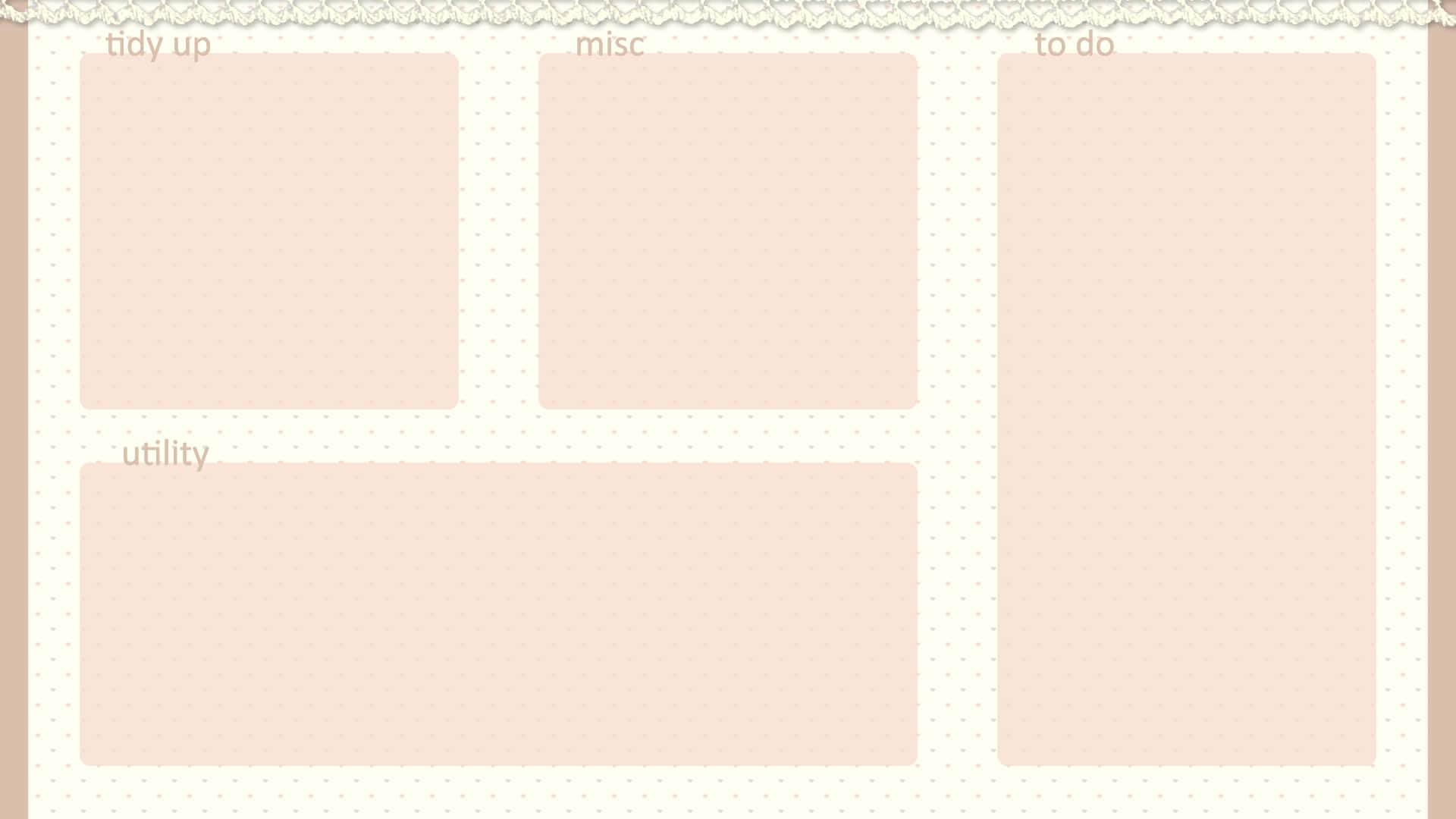 pastel pink, lace, dotted borders, Full HD Desktop Wallpaper