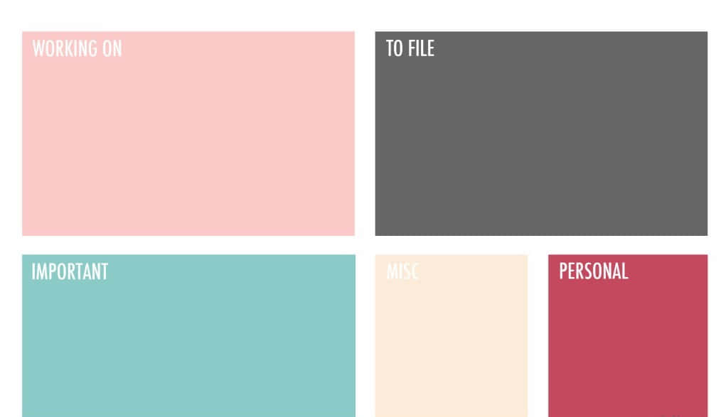 Cute Desktop Organizer, color coded, minimalist digital interface, SD Desktop Wallpaper
