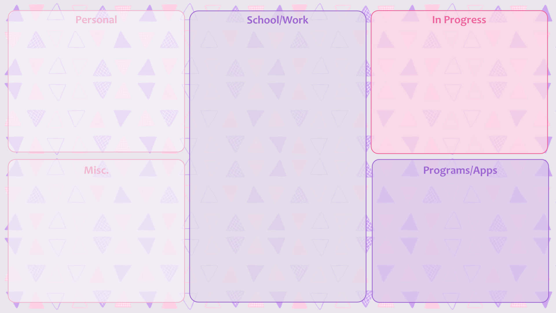 cute desktop organizer, pale purple, pastel gradient, Full HD Desktop Wallpaper