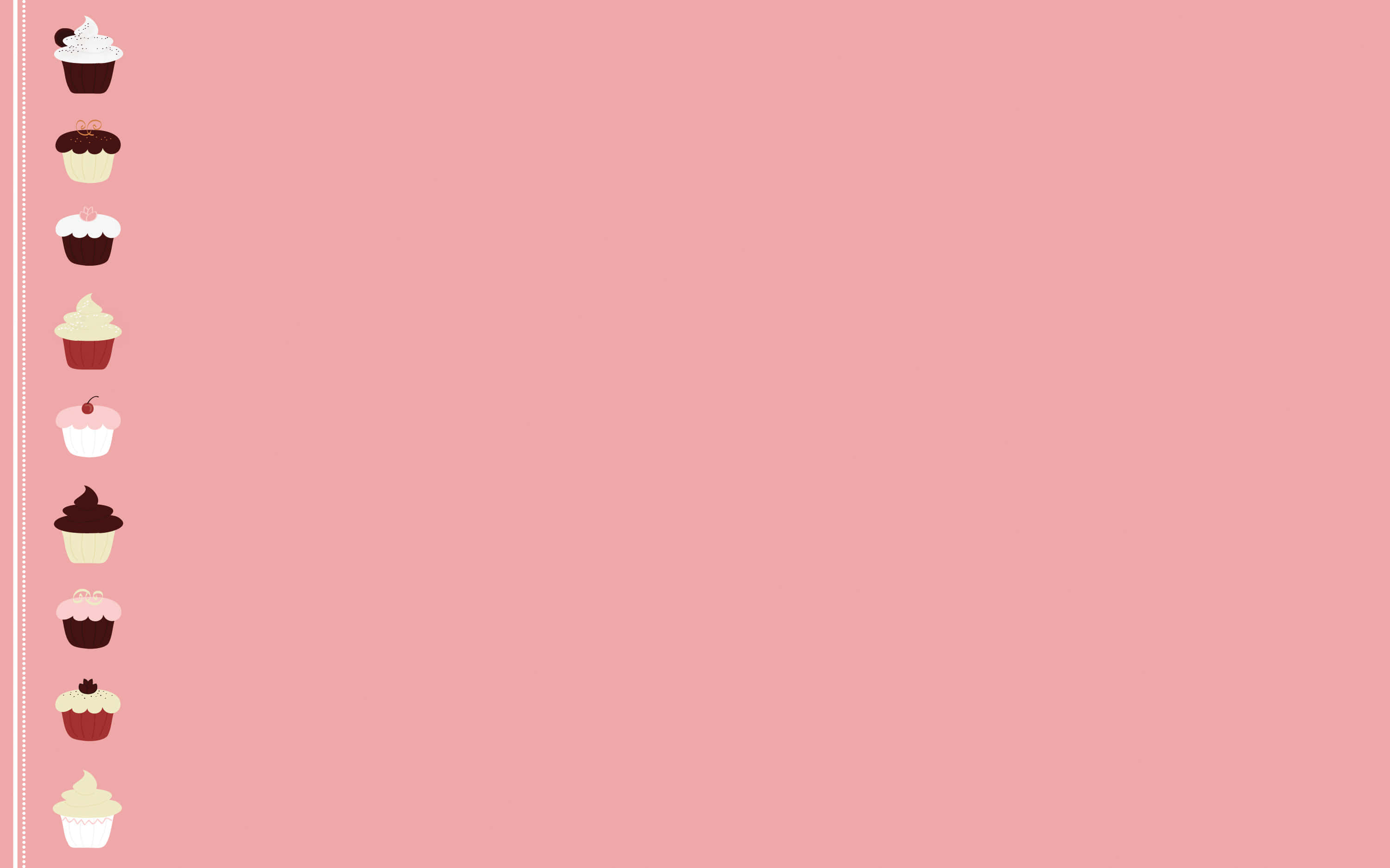 cute dessert, cupcakes, frostings, 2K Desktop Wallpaper