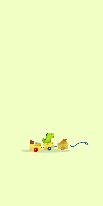 toy dino, kawaii iphone, green cartoon dinosaur, SD Phone Wallpaper