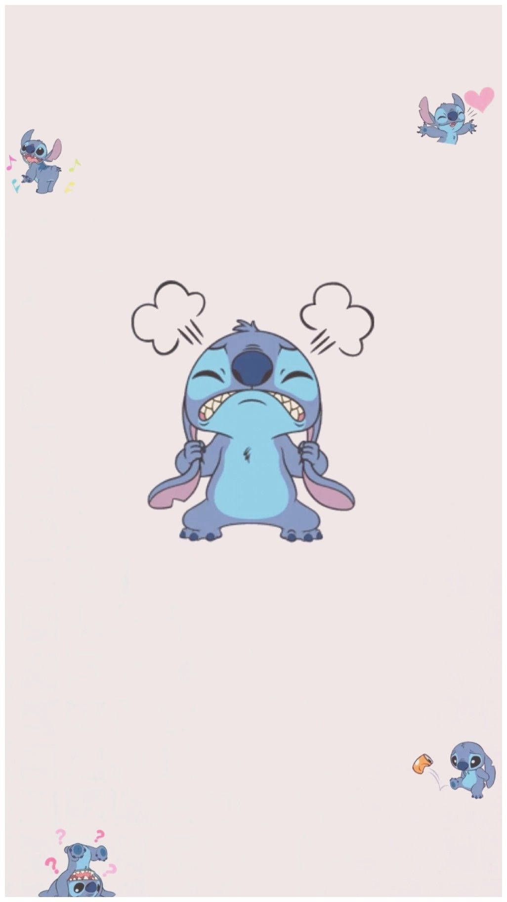 Disney, blue cartoon alien character, steam clouds, HD Phone Wallpaper