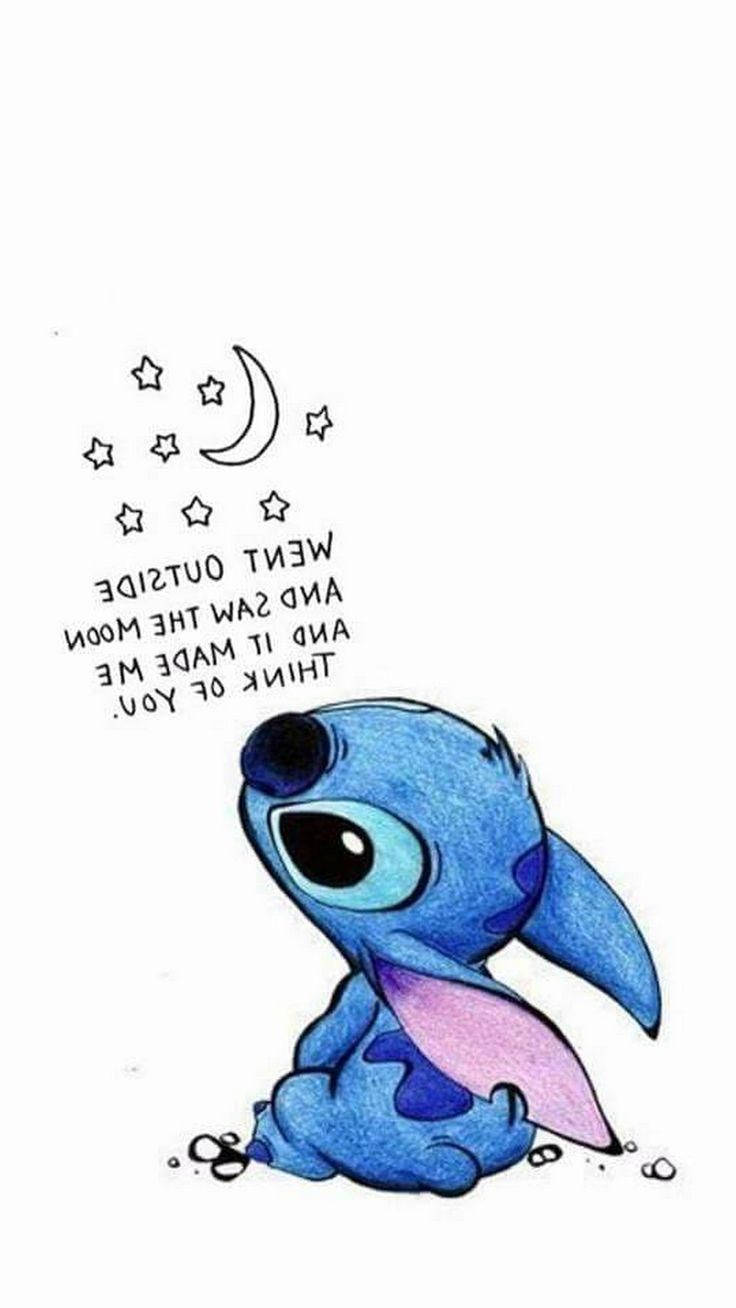 cute disney aesthetic, blue alien, big eyes, HD Phone Wallpaper