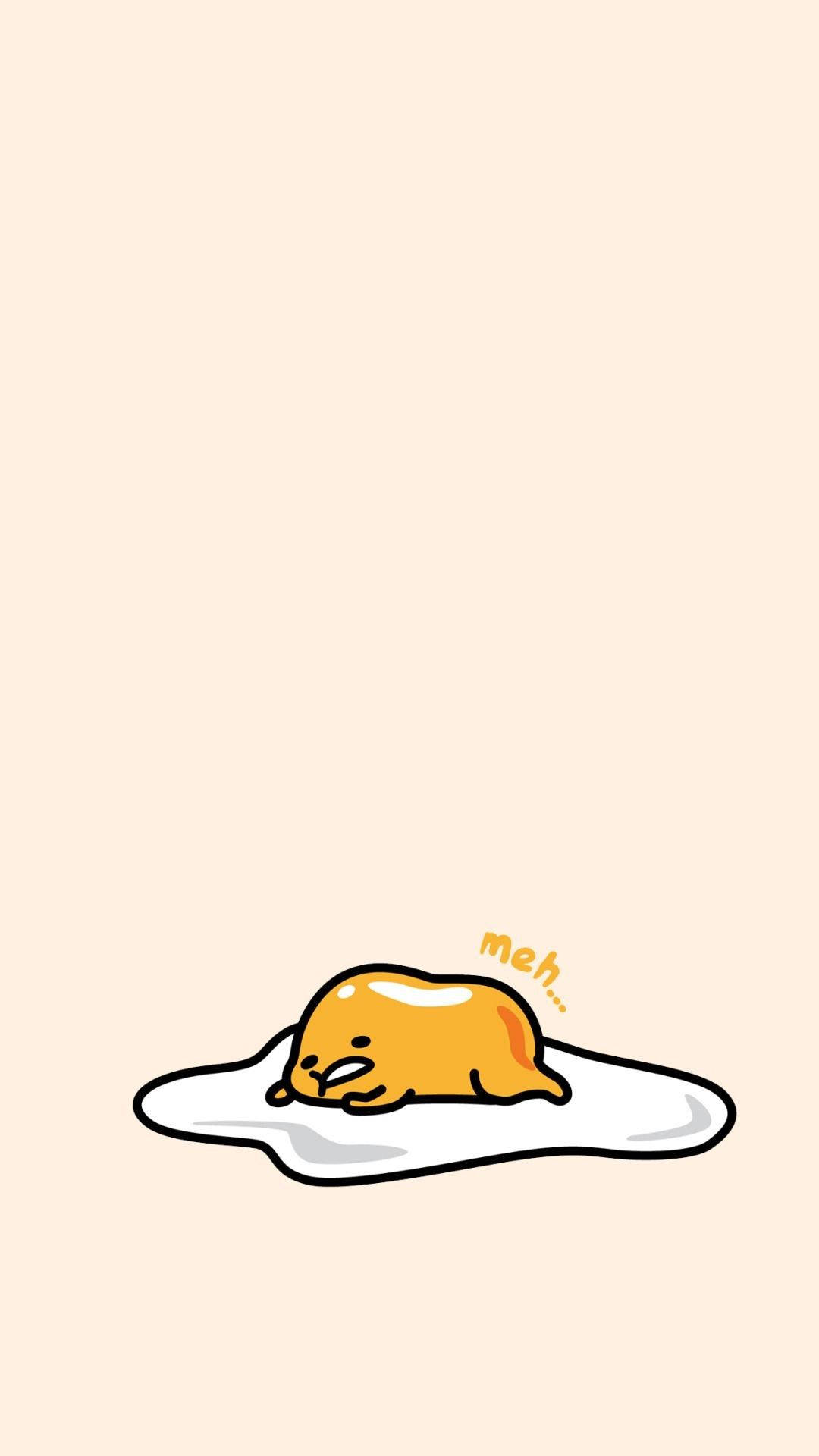 cute Disney aesthetic, yellow cartoon character, white egg yolk, Full HD Phone Wallpaper