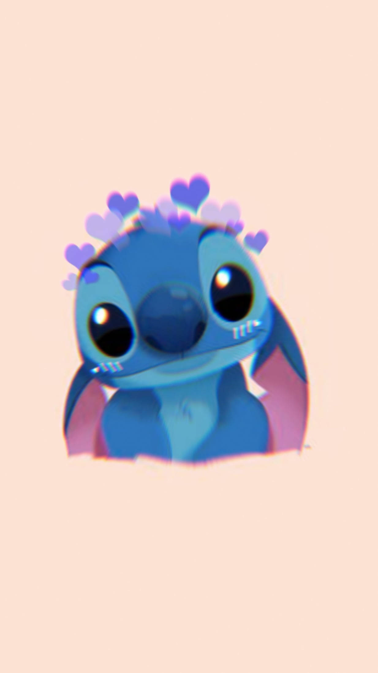 Cute Disney Stitch, blue alien, big eyes, Full HD Phone Wallpaper
