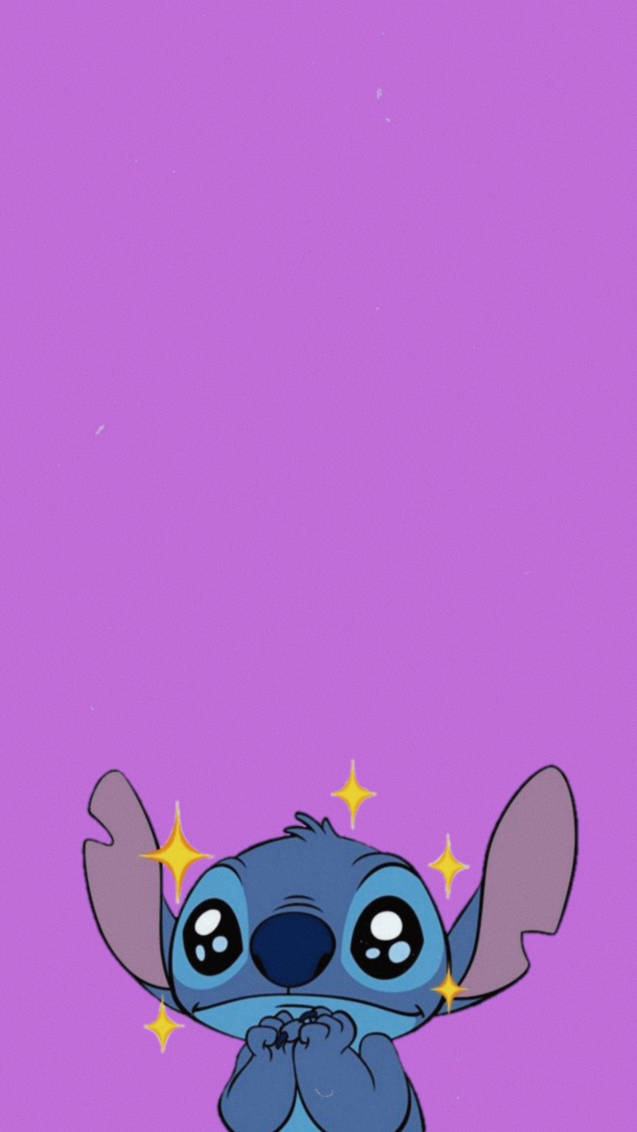 Cute Disney Stitch, blue alien, big eyes, Full HD Phone Wallpaper