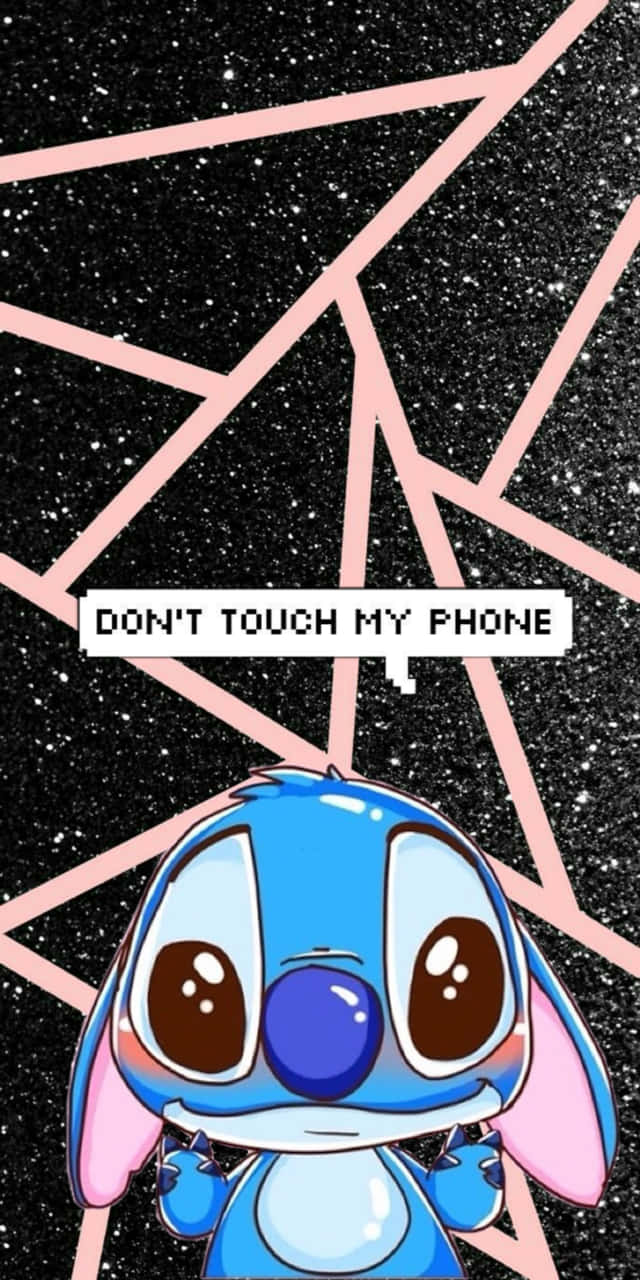 Stitch, blue cartoon alien, big eyes, HD Phone Wallpaper