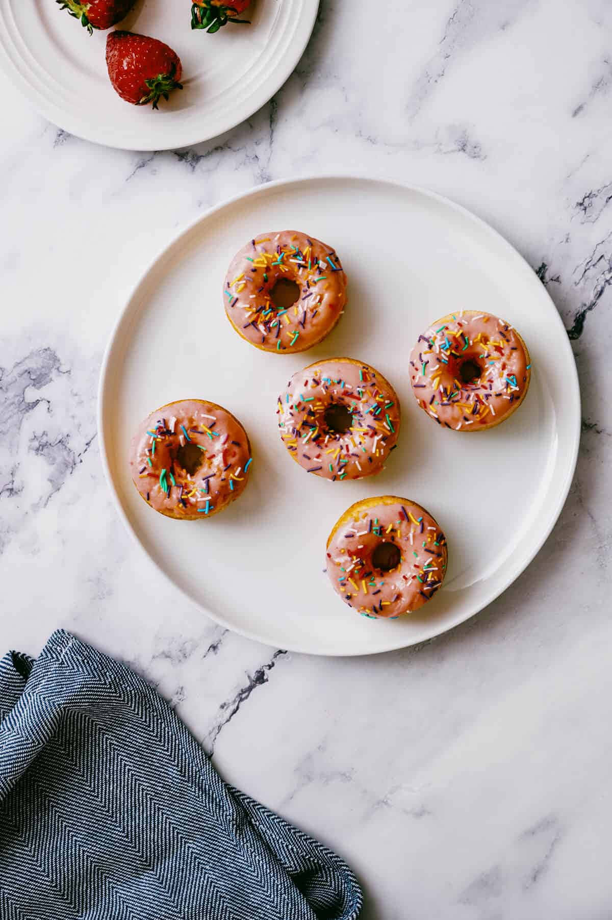 glazed donut, pink-frosted donuts, colorful sprinkles, HD Phone Wallpaper