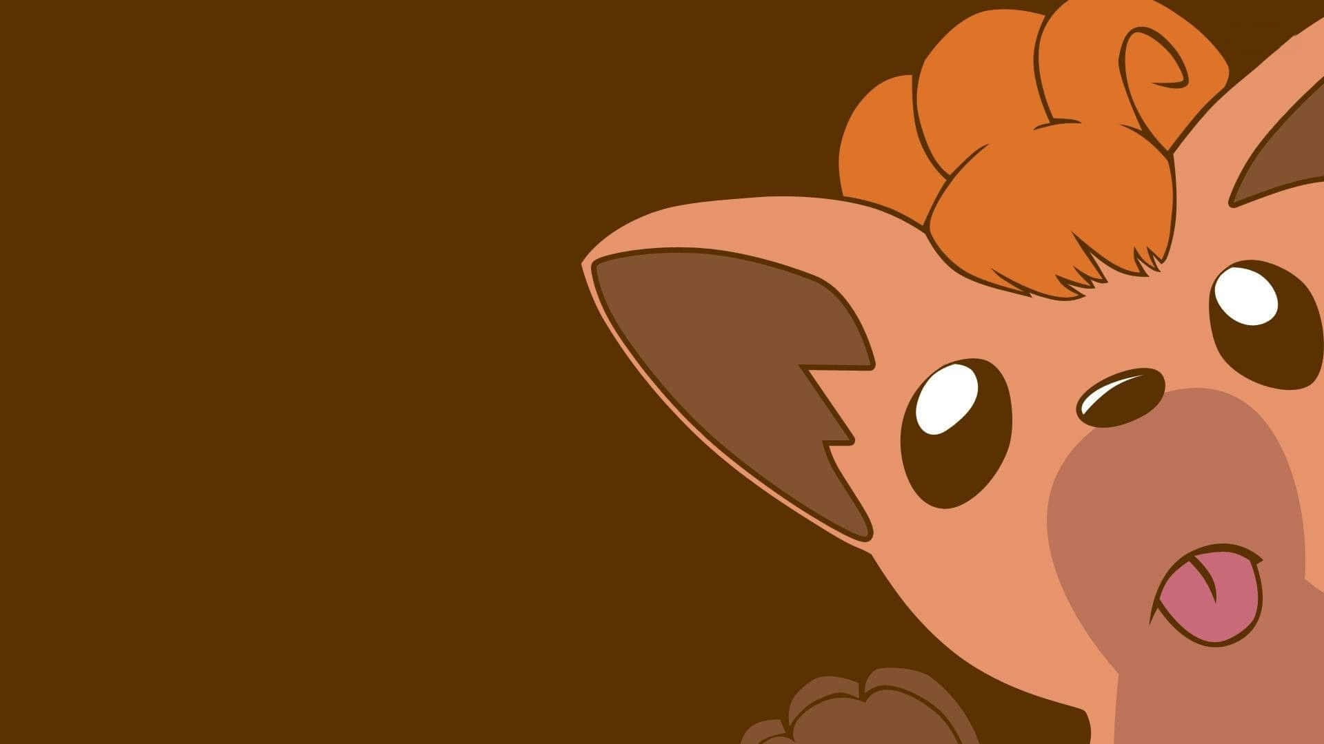 Cute Eevee, Eevee, Sunny Meadow, Full HD Desktop Wallpaper