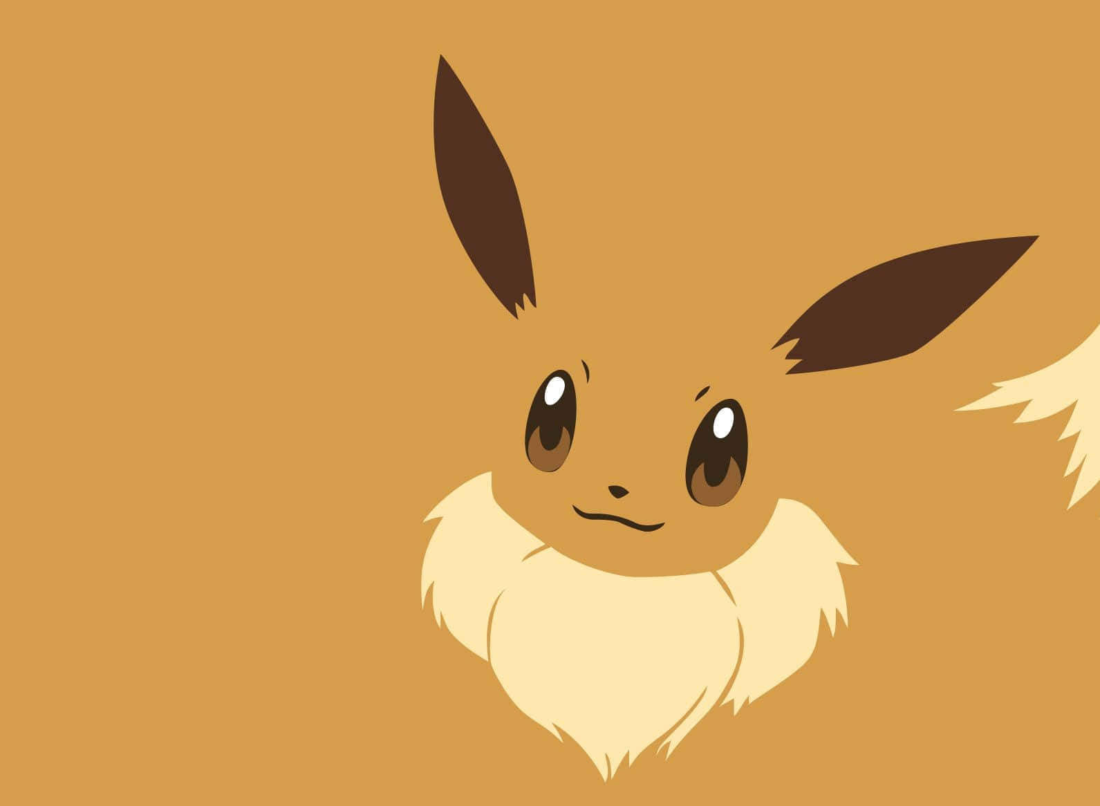 Eevee, stylized cartoon, large expressive eyes, HD Desktop Wallpaper