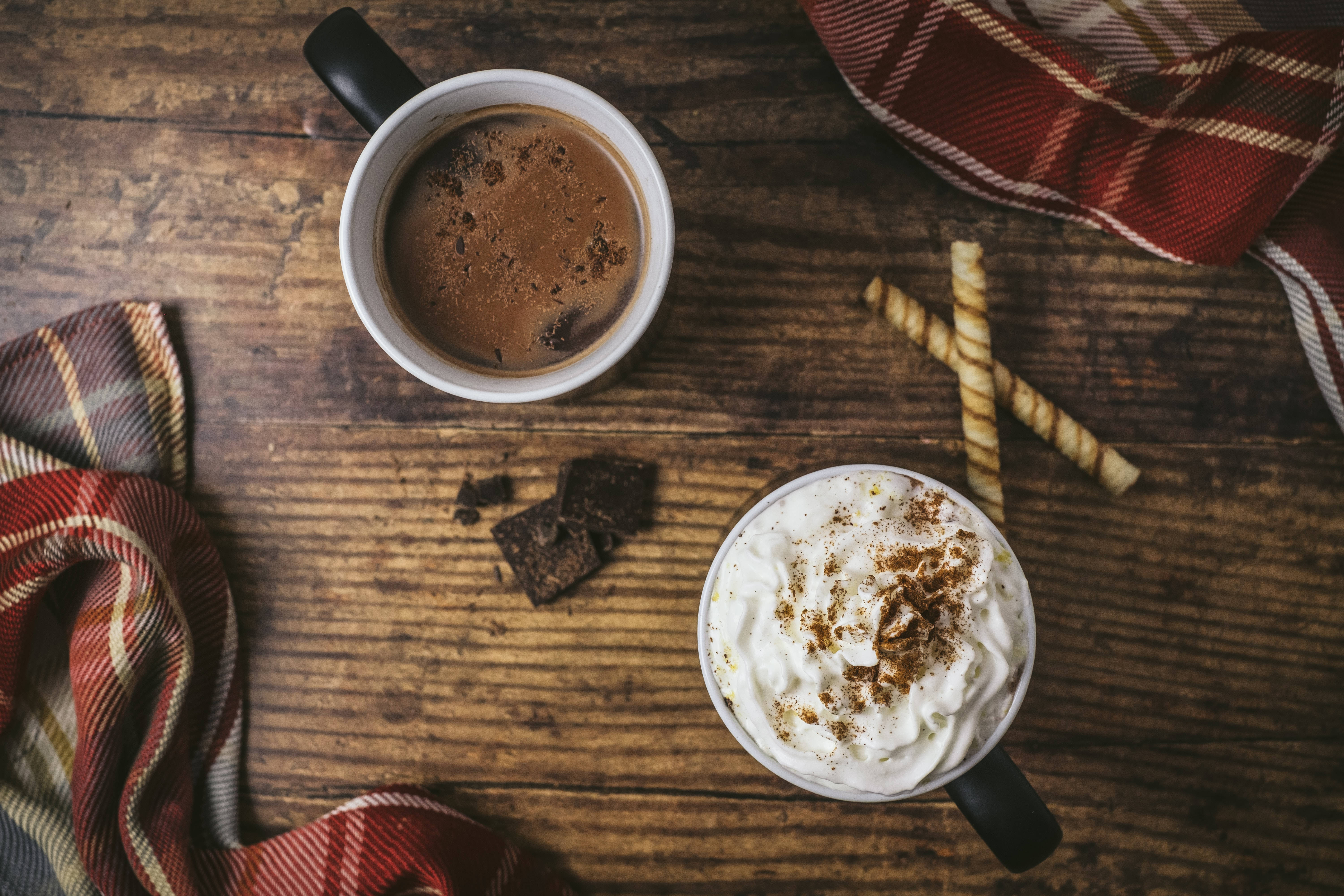 hot chocolate, whipped cream, cinnamon, 5K Desktop Wallpaper