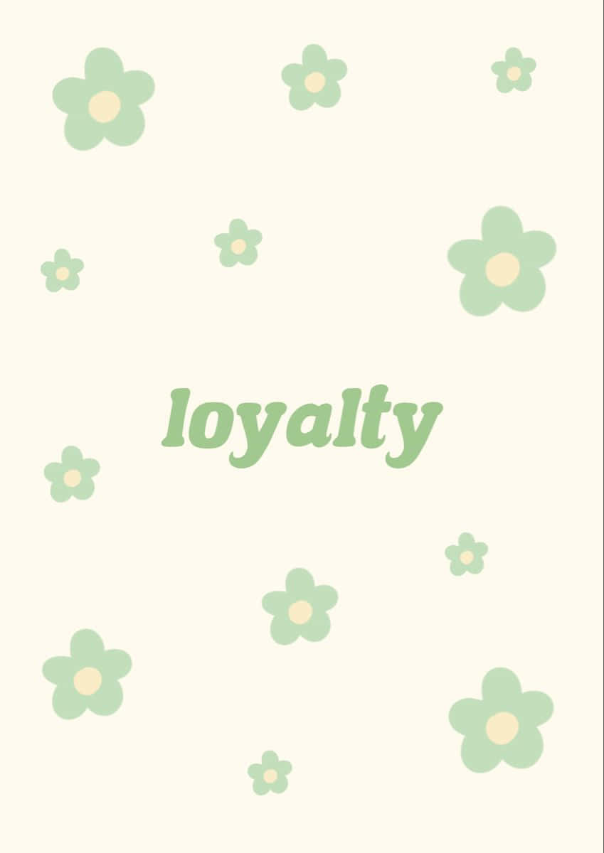 Loyal Cute Floral Art, loyalty, soft green flowers, SD Phone Wallpaper