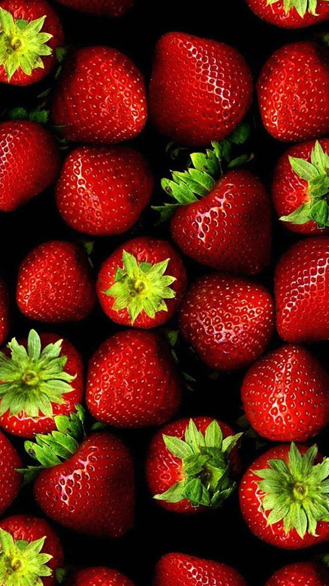 Cute Food iPhone, 1080 x 1920, strawberries, Full HD Phone Wallpaper