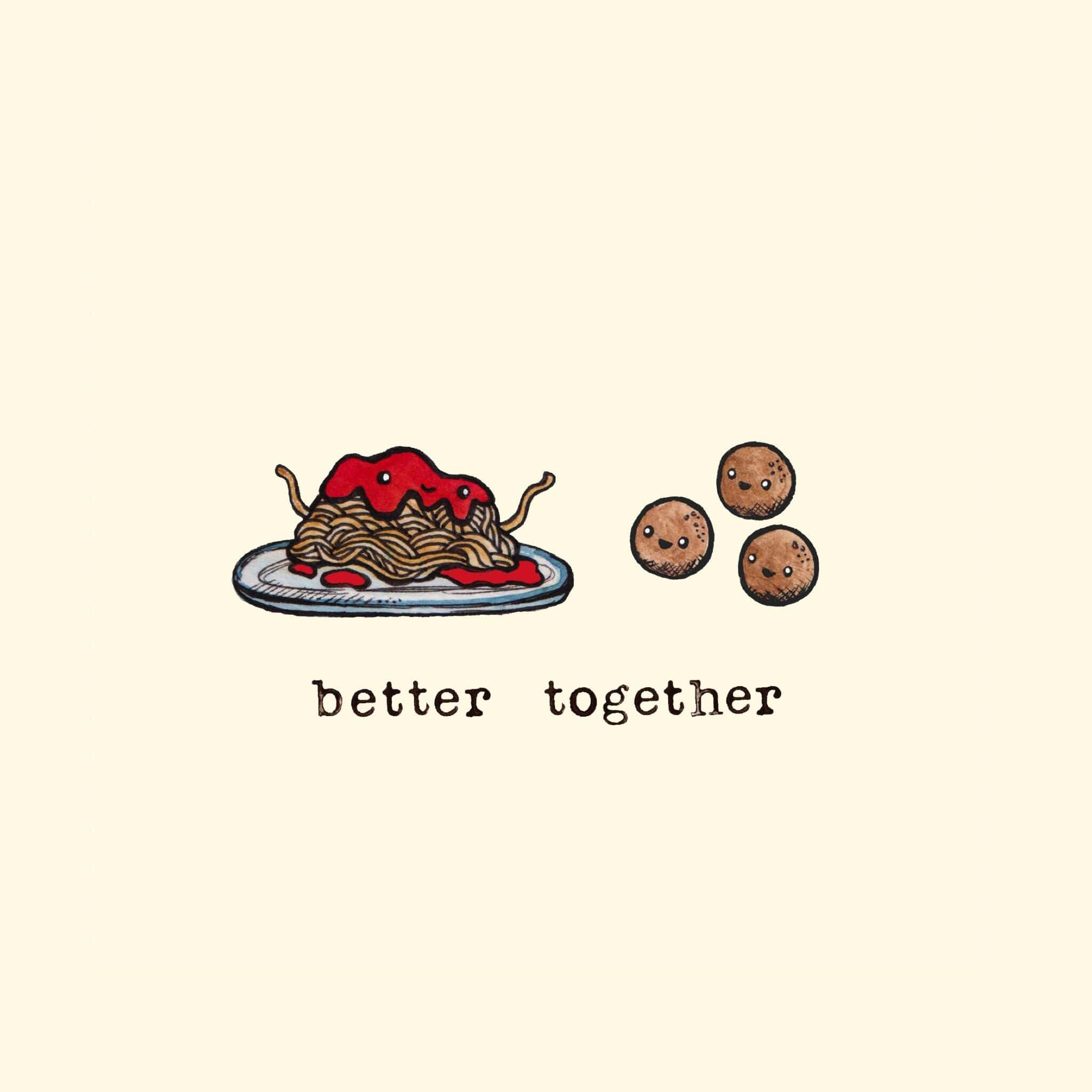 spaghetti, sauce, meatballs, Full HD Desktop Wallpaper