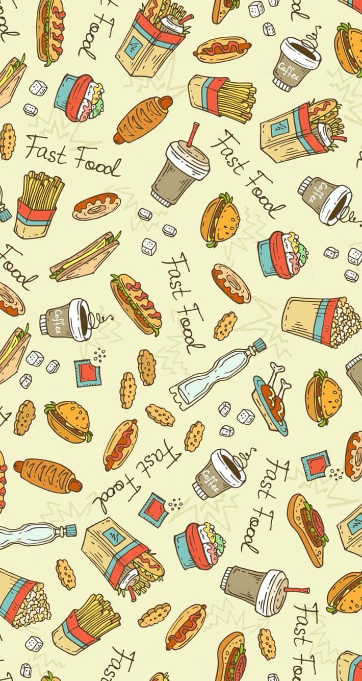 iPhone, food, fast food items, HD Phone Wallpaper