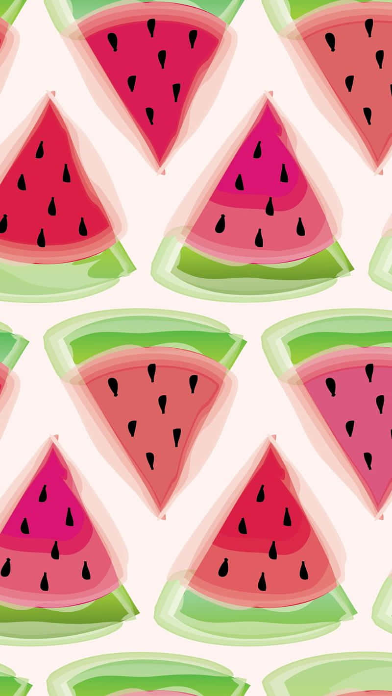 Cute Fruit, watermelon, pink flesh, HD Phone Wallpaper