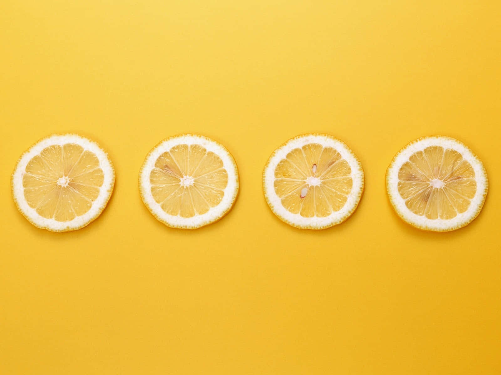 Cute Fruit, lemon slices, vibrant, HD Desktop Wallpaper