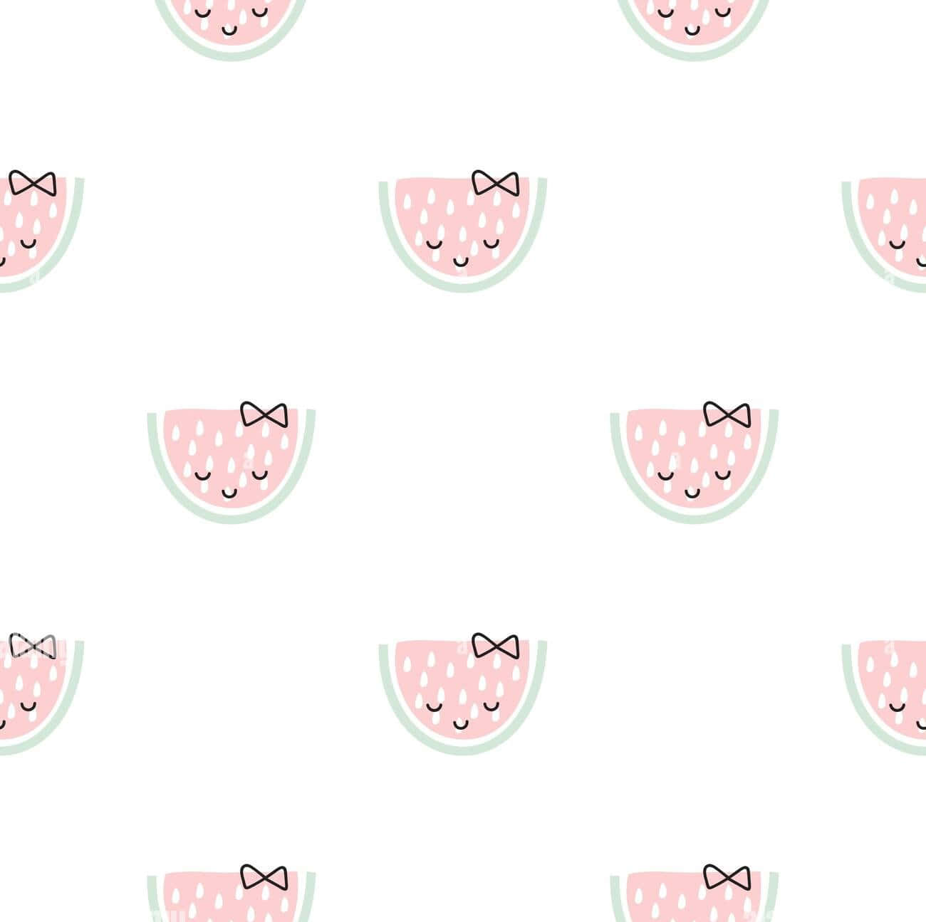 cute fruit, pink watermelon, smiling faces, HD Desktop Wallpaper