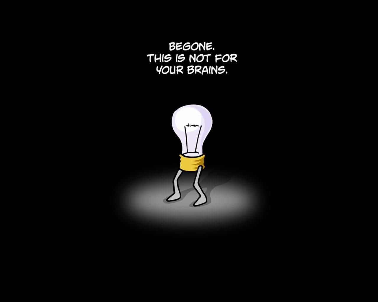 cartoon lightbulb, legs, spotlight, HD Desktop Wallpaper
