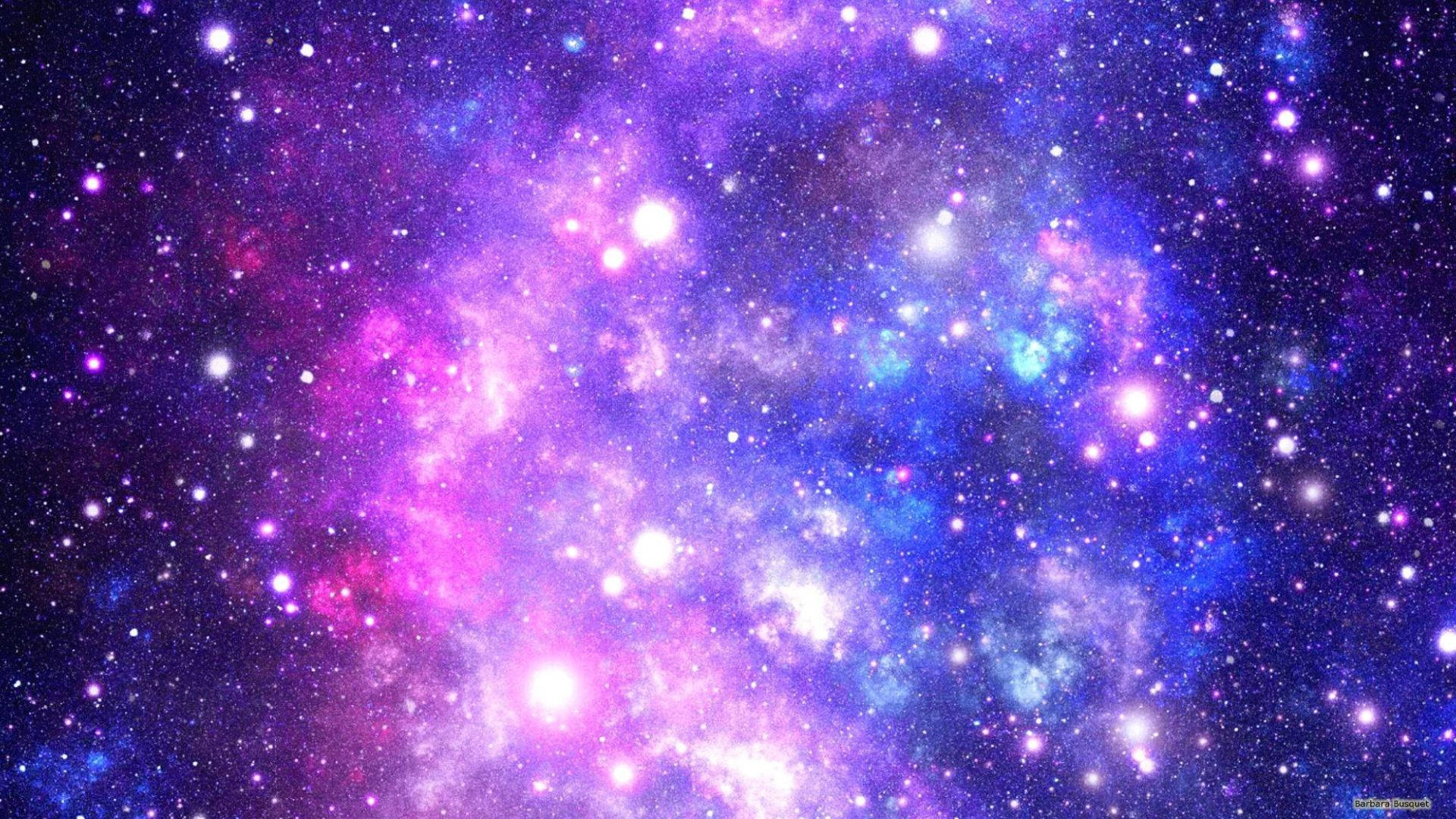 Cute Galaxy, pink purple, blue hues, Full HD Desktop Wallpaper