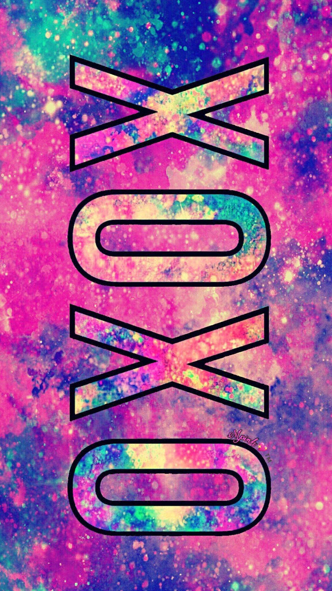 XOXO, Cute Galaxy, pink, Full HD Phone Wallpaper