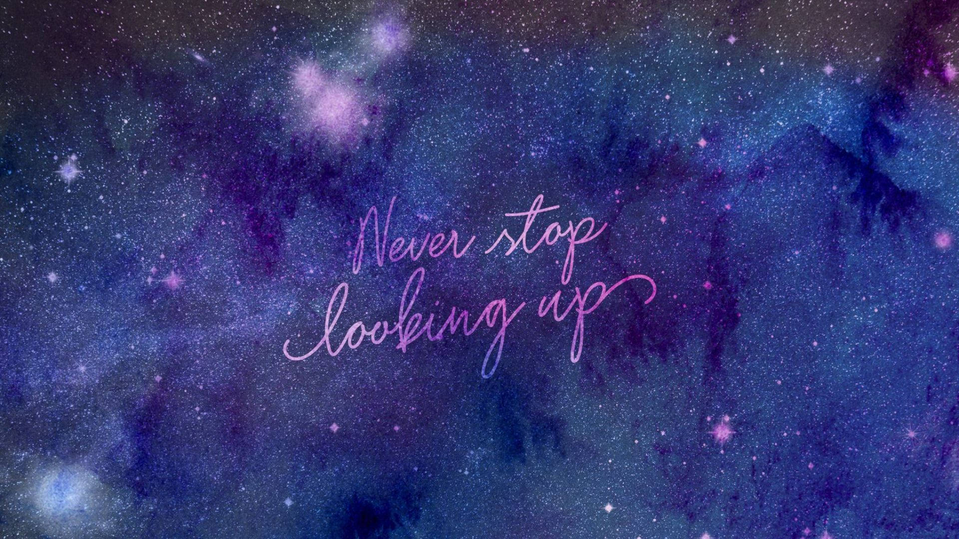 Cute Galaxy, deep blues, purples, Full HD Desktop Wallpaper