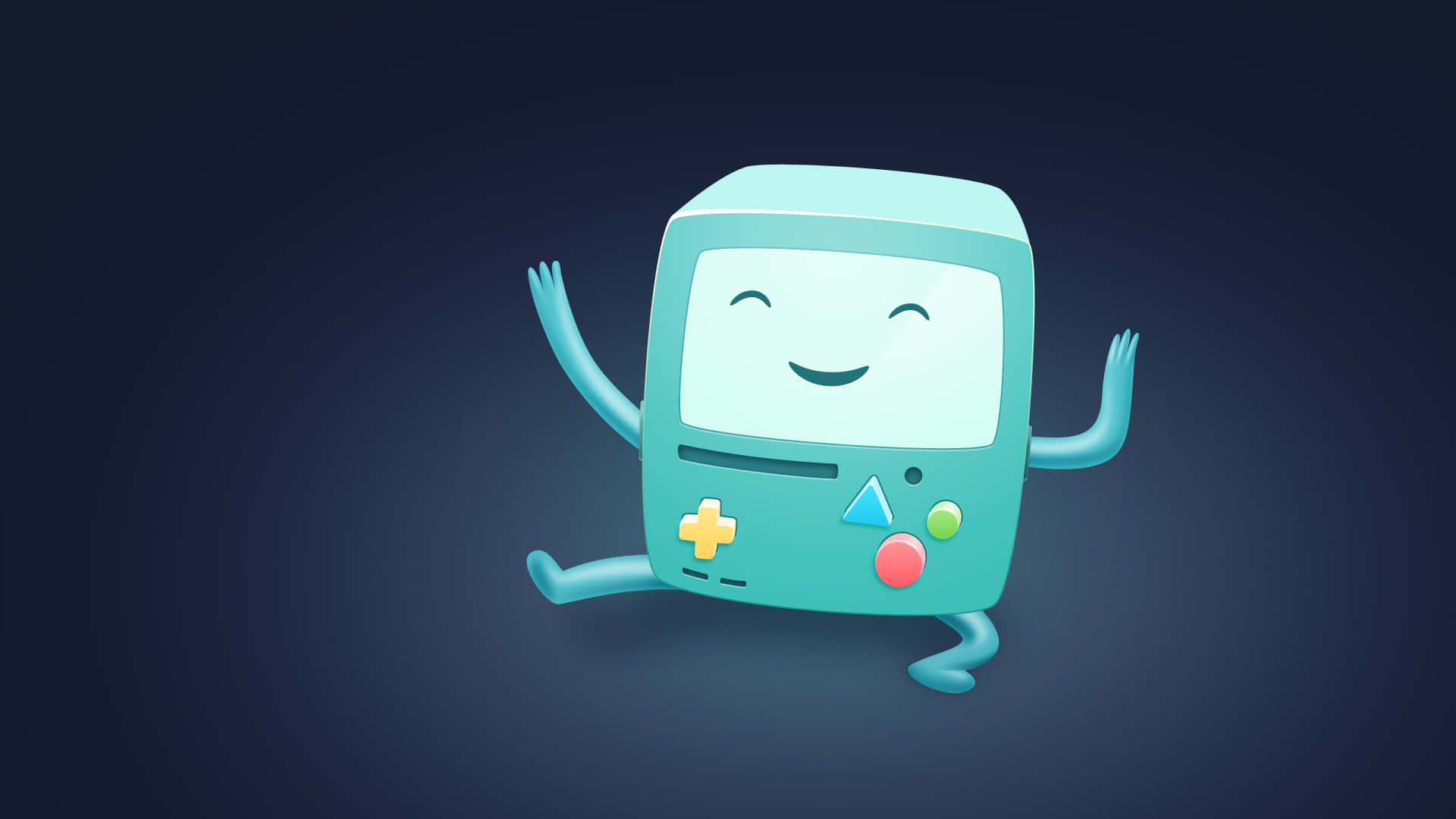 Cute Gaming, turquoise, dark blue gradient, Full HD Desktop Wallpaper