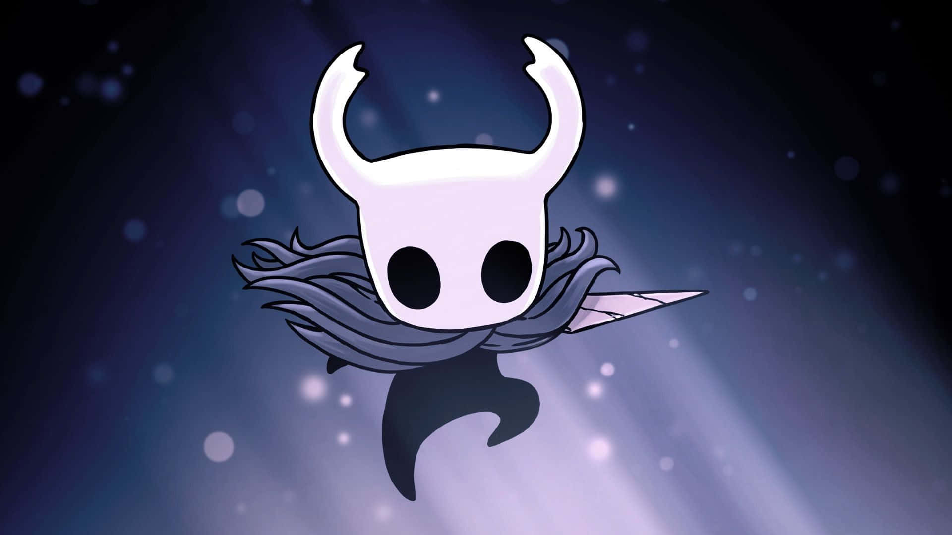 white horned skull, flowing dark hair, sword, Full HD Desktop Wallpaper