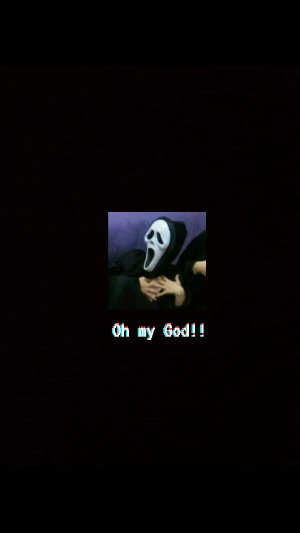 Ghostface, white ghost mask, hands clasped to chest, HD Phone Wallpaper