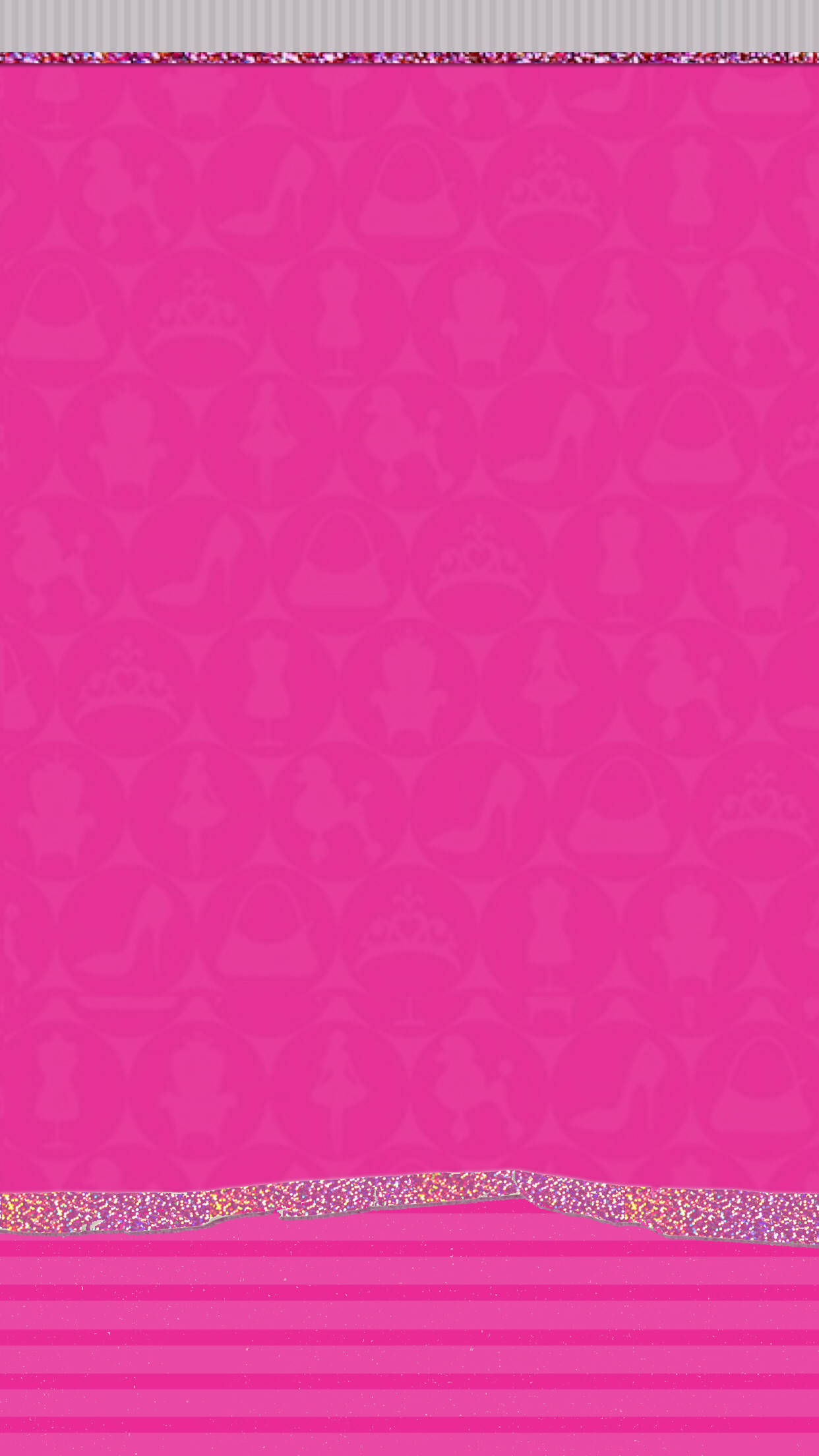 pink, cute girly phone, glittery borders, Full HD Phone Wallpaper