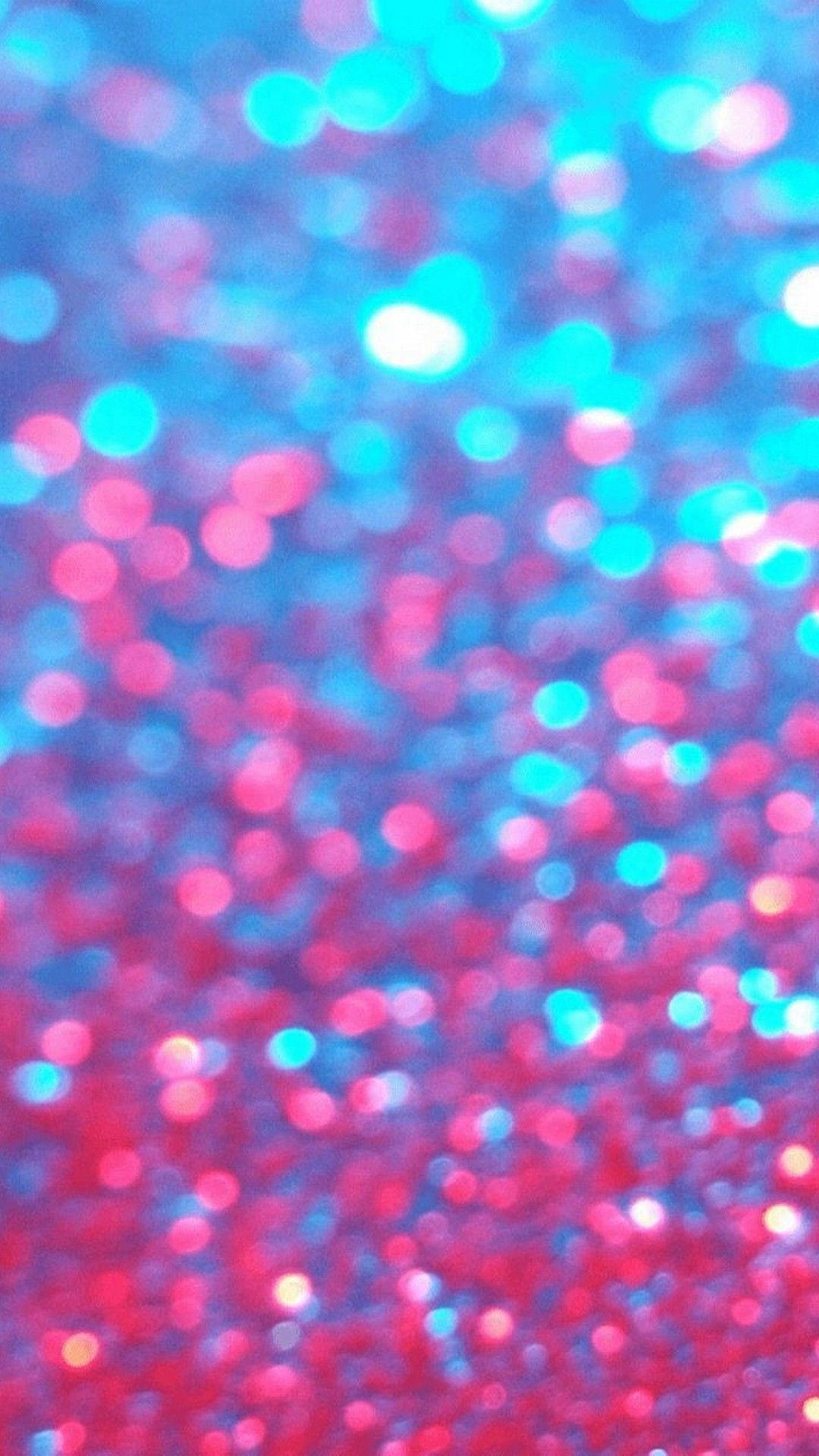 glowing blue, pink glitter particles, vibrant bokeh effect, Full HD Phone Wallpaper